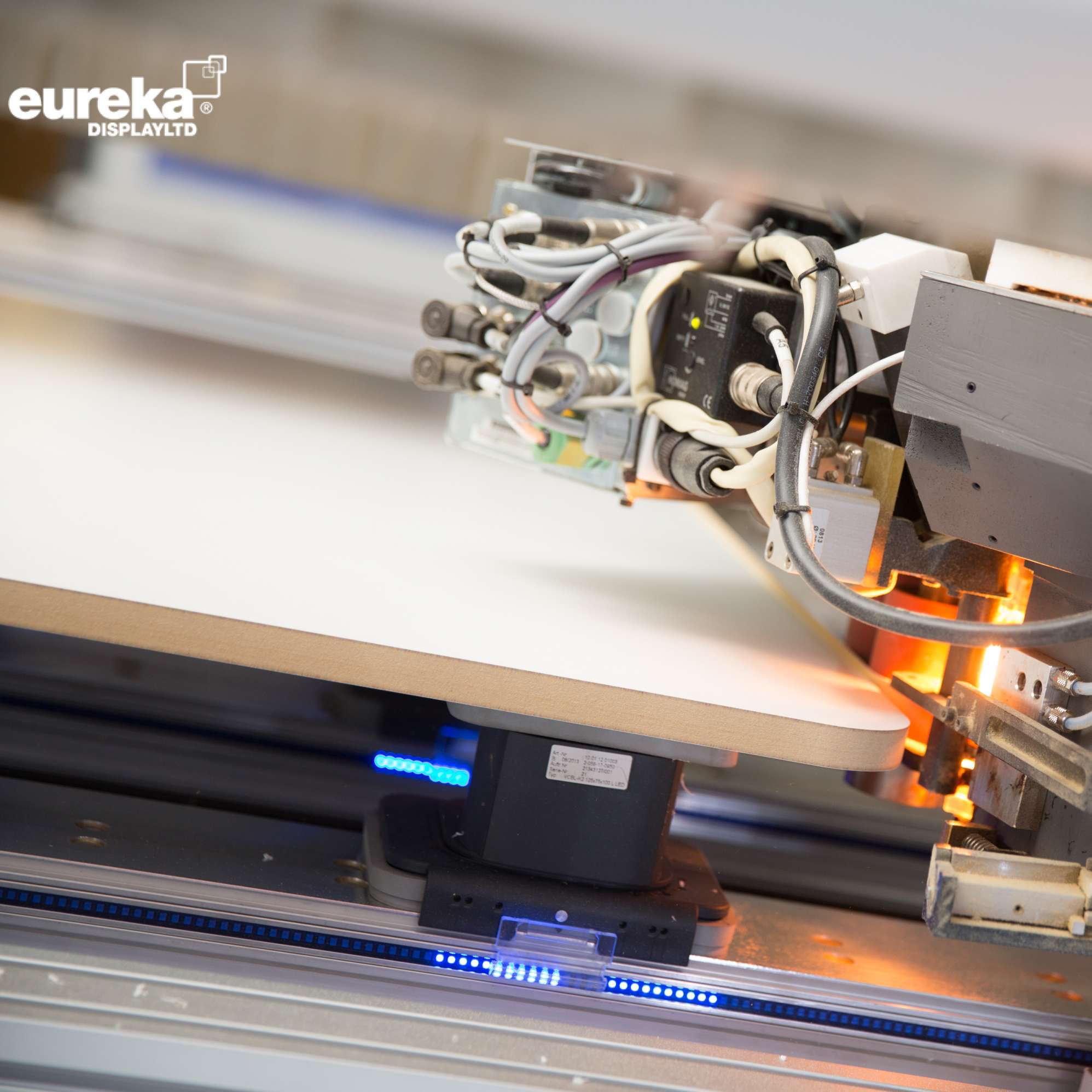The CNC machine up close