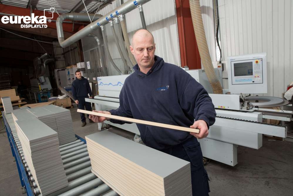 Boards being prepared to be put on the Brandt